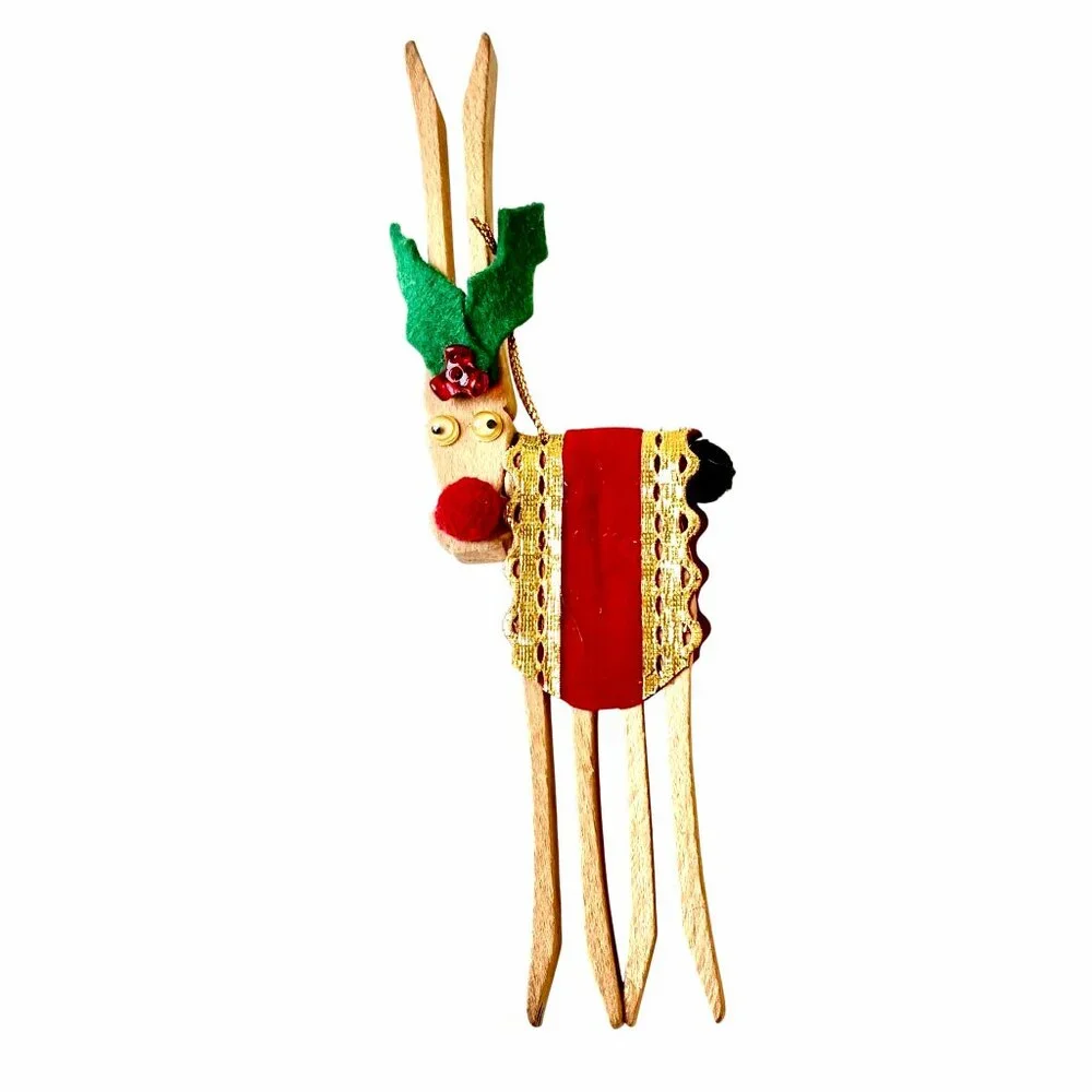 Hand Crafted clothespin hanging
